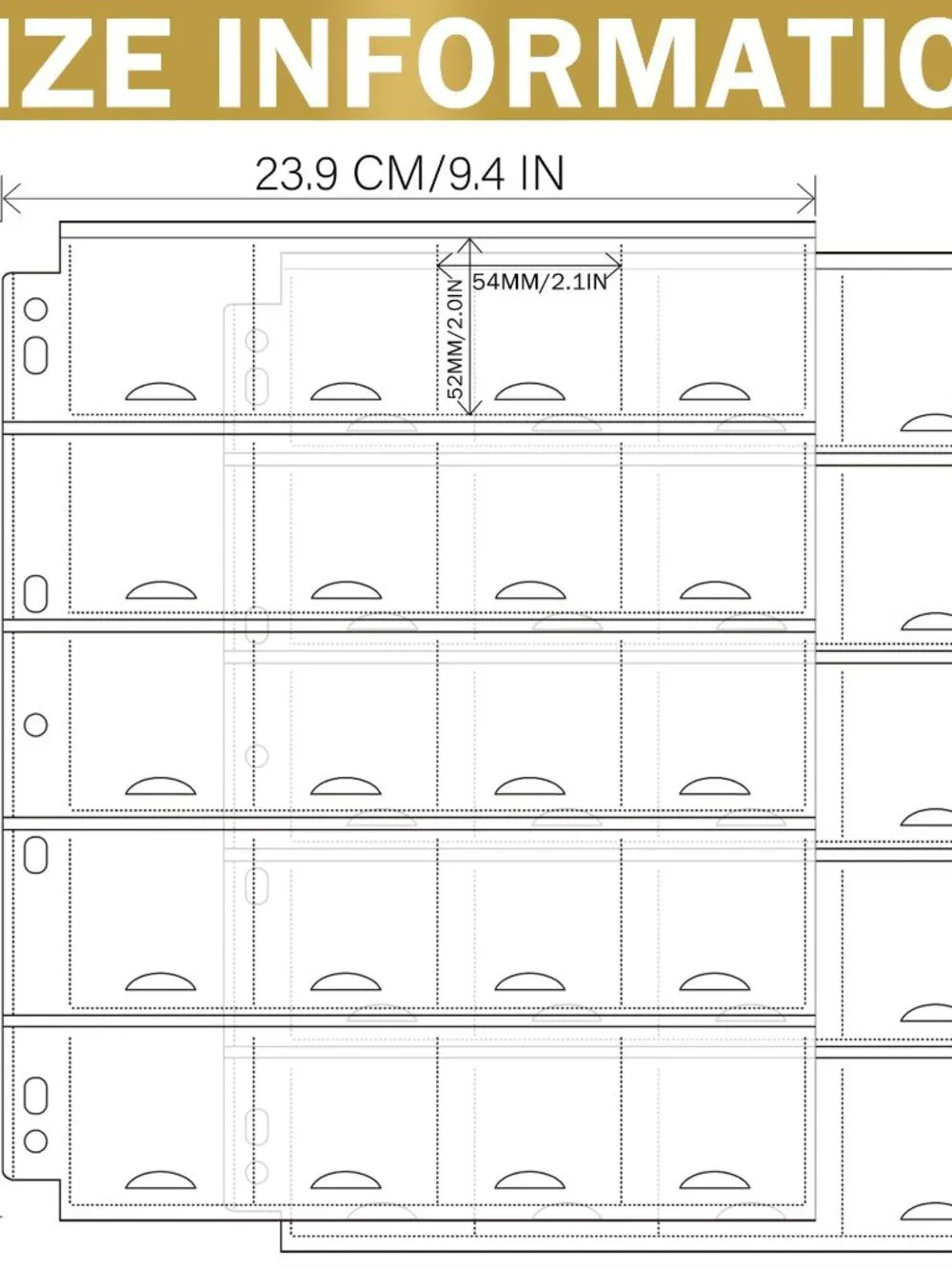 30 Sheets Uncle Paul Coin Binder Sheets for 2